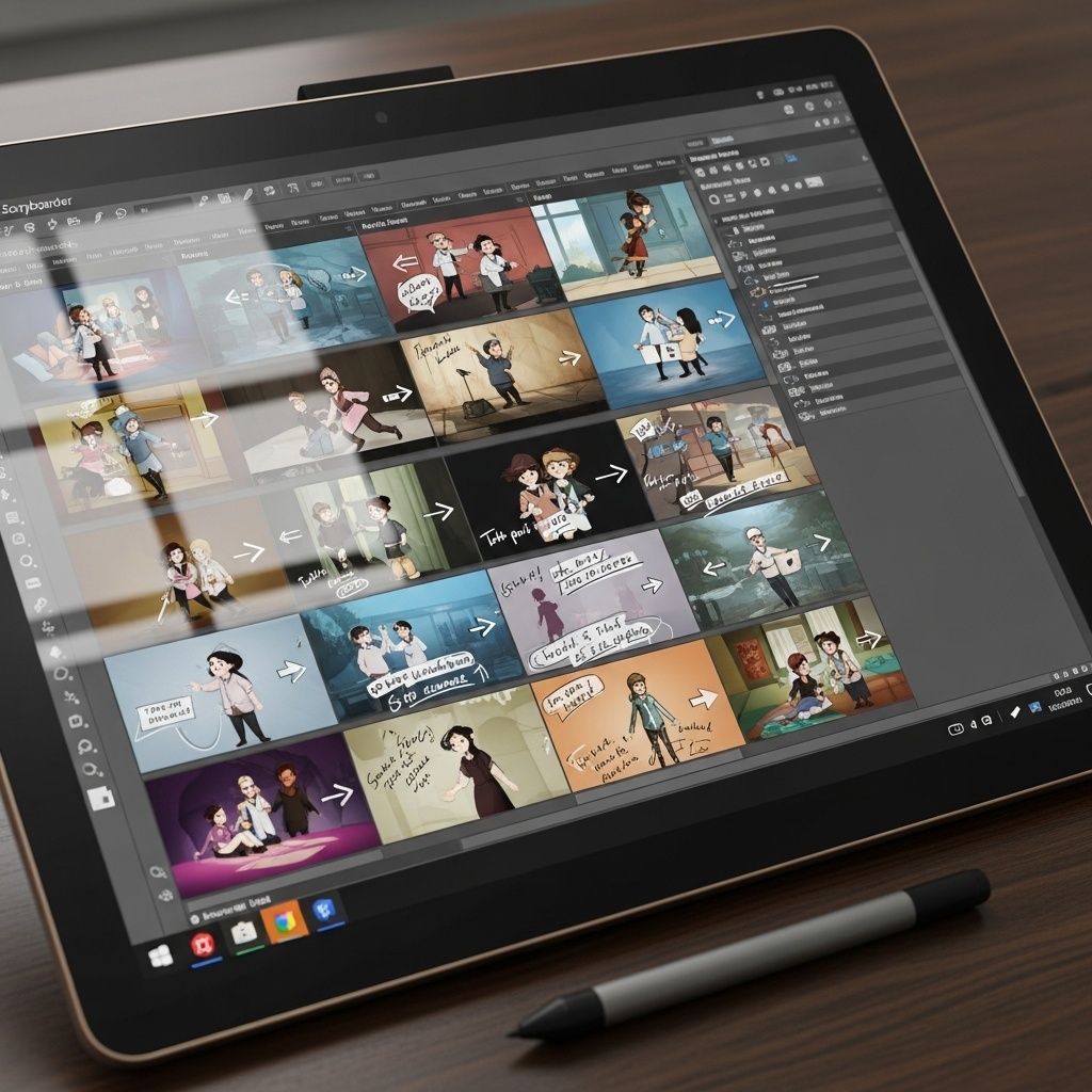 Tablette avec l'interface Galerie+